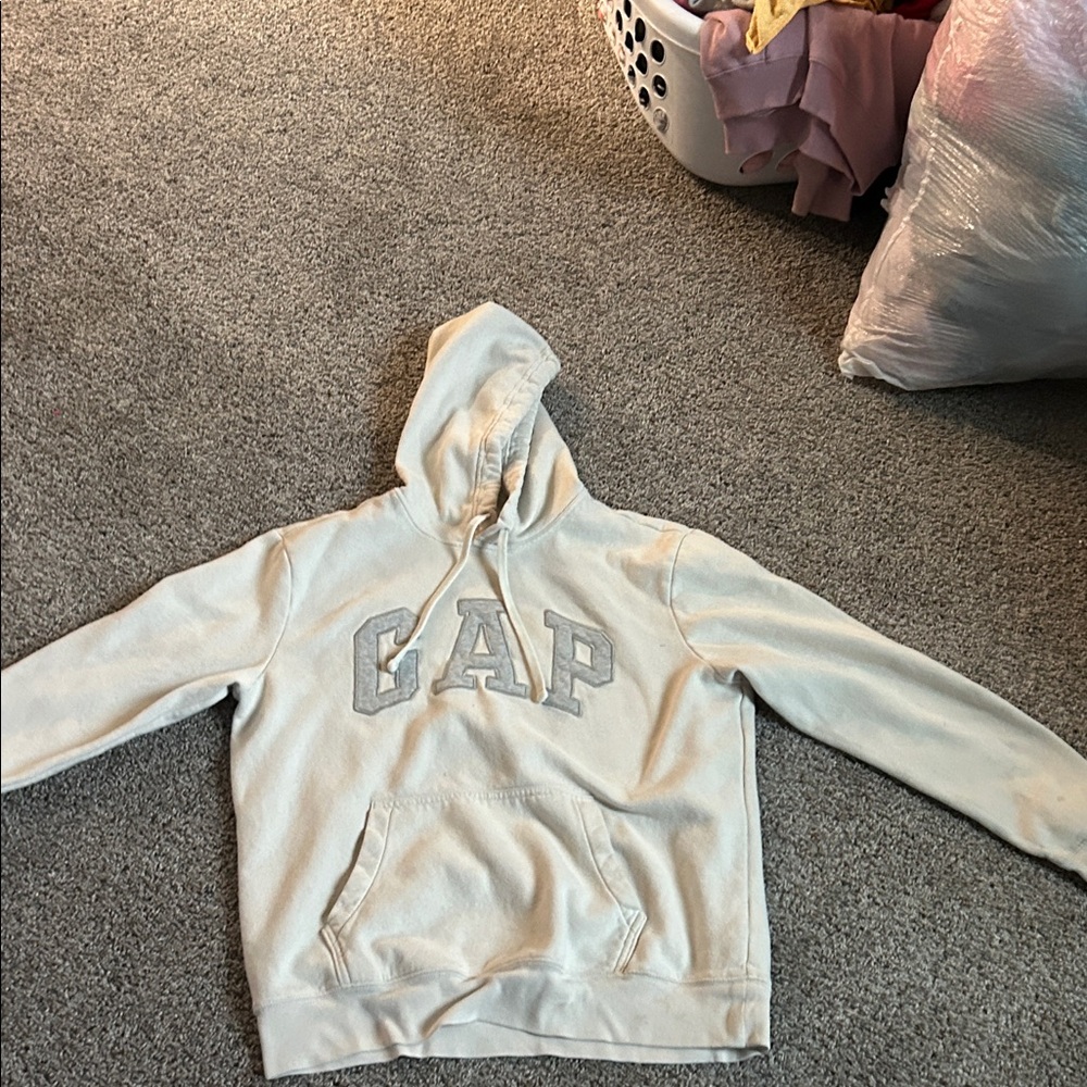 GAP Light Gray Logo Hoodie